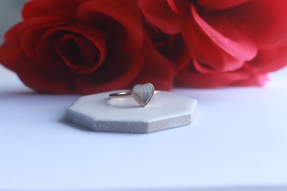 Stainless Steel Heart Ring