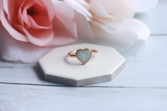 Stainless Steel Heart Ring