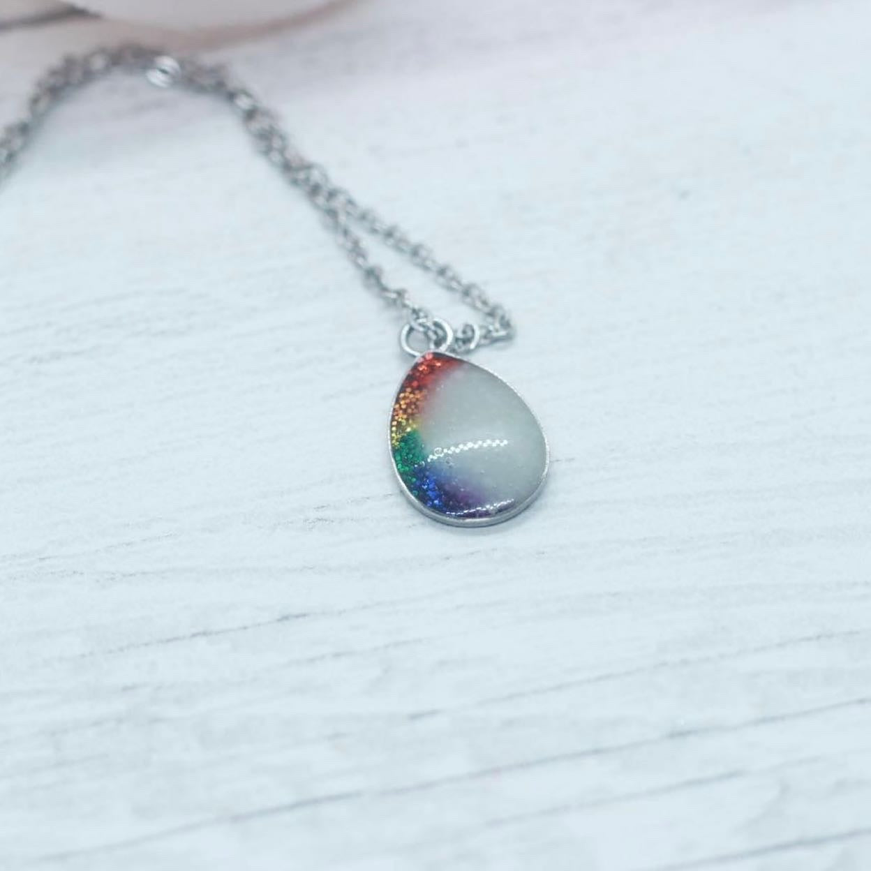 Teardrop Stainless steel necklace